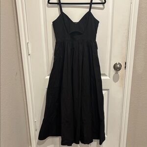 Banana Republic Elegant Black Midi Dress